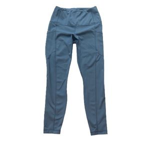 YOGALICIOUS LUX 7/8 Workout Leggings Blue Gray Size Extra Small